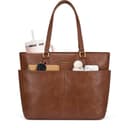 LOVEVOOK Vintage 15.6" Work Tote with Cup Holder
