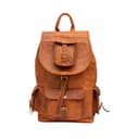 TWARA Vintage Full Grain Leather 17" Laptop Backpack