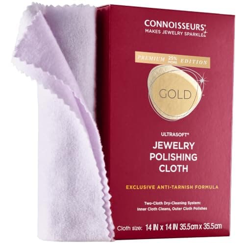 Connoisseurs Extra Large Polishing Cloth for Gold Jewelry (14 x 14 in)