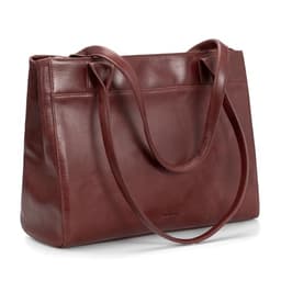 befen Vintage Waxed Leather Structured Tote