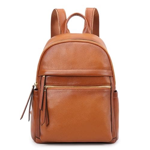 Kattee Genuine Leather Backpack Purse (Medium Daypack)