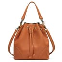 S-ZONE Drawstring Bucket Bag with 2 Straps