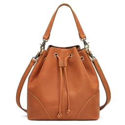 S-ZONE Drawstring Bucket Bag with 2 Straps