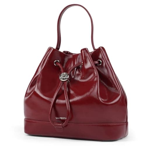 LA FESTIN Drawstring Bucket Crossbody with Adjustable Strap
