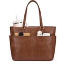 LOVEVOOK Vintage 15.6" Work Tote with Cup Holder