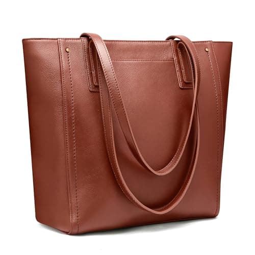 Morriloom Vintage Leather Work Tote (15.6-inch)