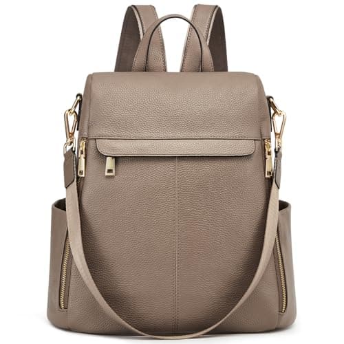 Kattee Genuine Leather Anti-Theft Backpack Purse