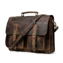 cuero 18" Vintage Handmade Full-Grain Messenger (Retro Brown)
