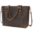 TIDING Full Grain Leather Tote for Women