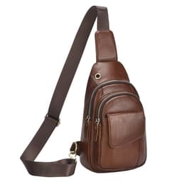 SUIKIHUM Full-Grain Leather Crossbody Sling