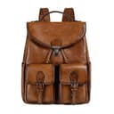COOLCY Vintage Genuine Leather Backpack Purse