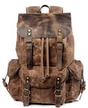 WUDON Waxed Canvas & Leather Rucksack