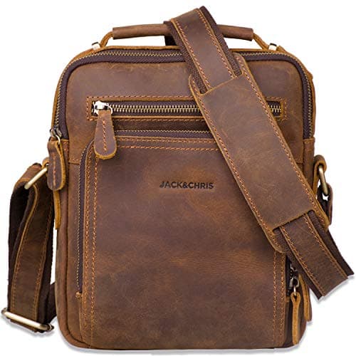 Jack & Chris Leather Crossbody Messenger