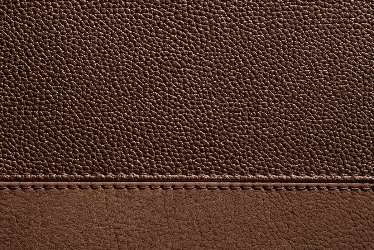 A close-up of natural leather grain and texture