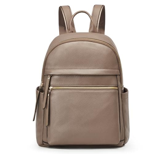 Kattee Genuine Leather Backpack Purse (Medium Daypack)